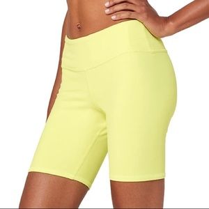 ALO AIRBRUSH BIKER SHORT - SHOCK YELLOW SMALL
